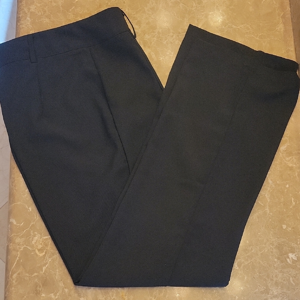 SHEIN Classic Black Fabric Dress Slacks,  M